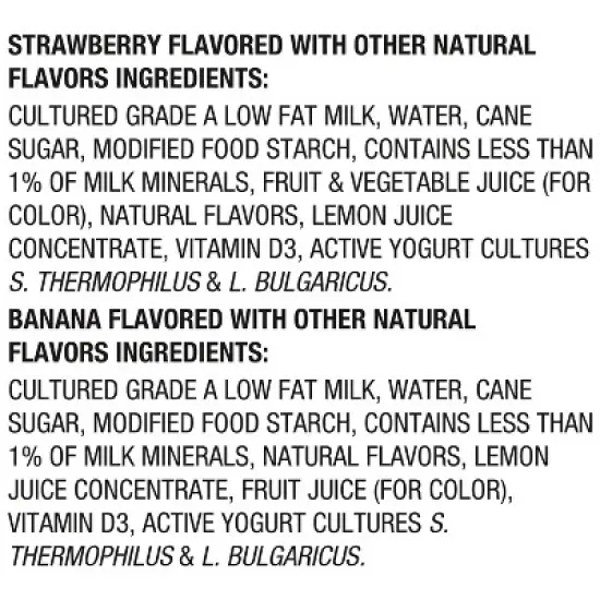 Danimals Strawberry & Banana Split Kids' Smoothies - 12ct/3.1 fl oz Bottles image {10}