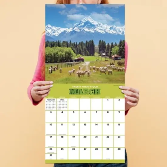 TF Publishing 2024 Wall Calendar 12"x12" Mountains image {3}
