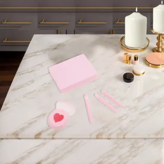 Unique Bargains Reusable Makeup Brush Kit Pink 1 Set image {4}