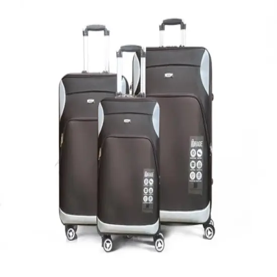 Letty Soft Shell Lightweight Expandable 360 Dual Spinning Wheels Combo Lock 28", 24", 20" 3 Piece Luggage Set image {5}