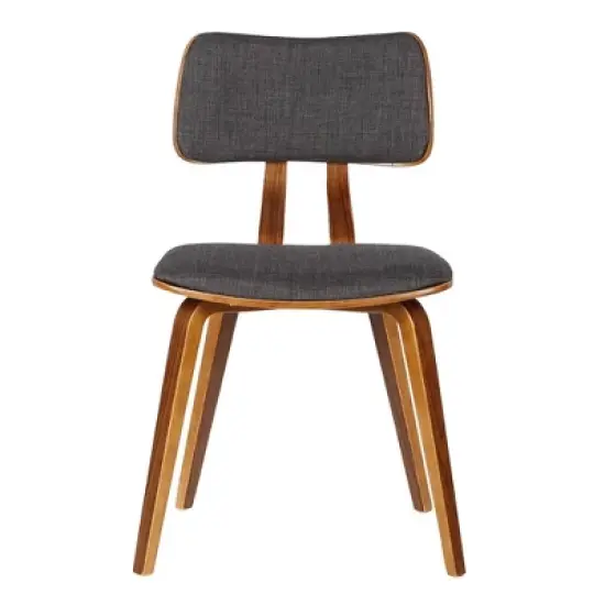 Jaguar Fabric Wood Dining Chair Charcoal - Armen Living image {2}