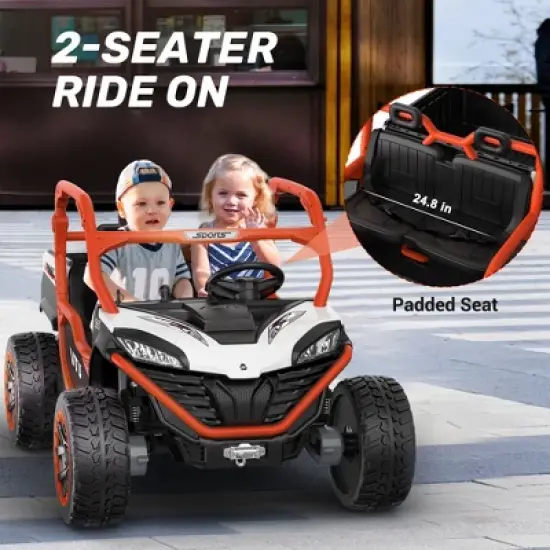 ANPABO 24V Truck Two Seater With Remote And Bluetooth image {3}