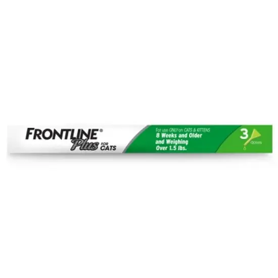 Frontline Plus Flea and Tick Treatment for Cats and Kittens - 8 weeks and older - 3 Doses image {2}