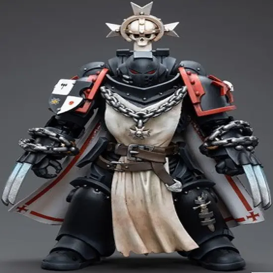 Black Templars Primaris Sword Brethren Alberic 1/18 Scale | Warhammer 40K | Joy Toy Action figures image {1}