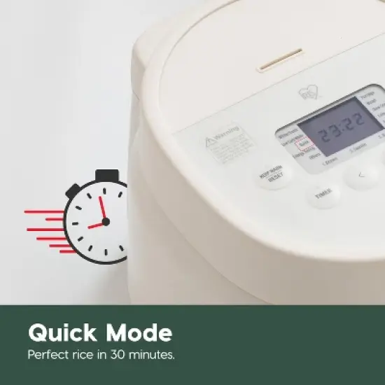 IRIS USA Micom Japanese Rice Cooker, Recipe Presets, Slow Cooker, Steamer, Hot Pot & Warming Function image {2}