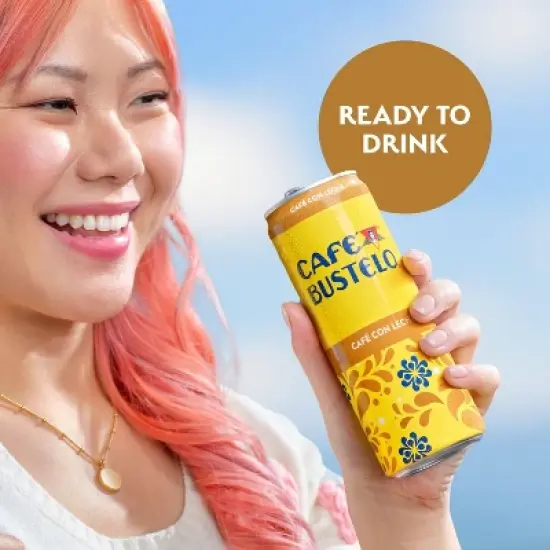 Cafe Bustelo Cafe Con Leche Espresso Style Beverage with Milk - 11 fl oz image {4}