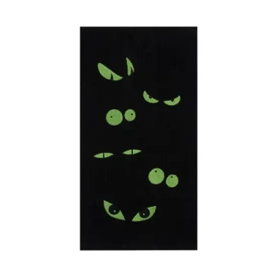 C&F Home Big Green Eyes Halloween Kitchen Towel image {1}
