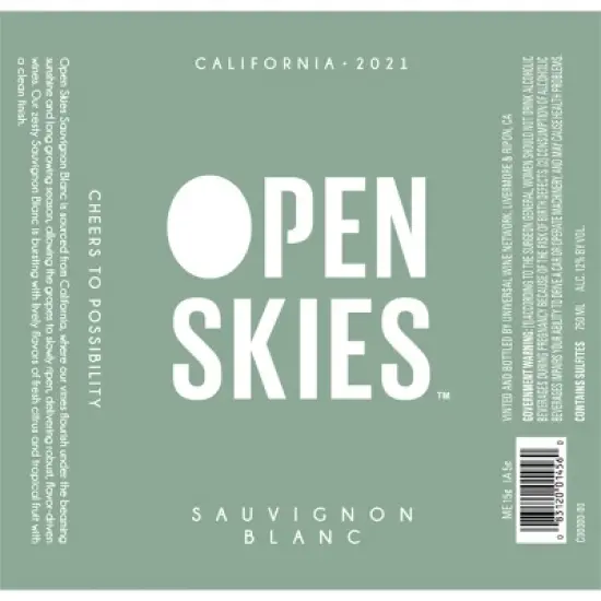 Open Skies Sauvignon Blanc - 750ml Bottle image {6}