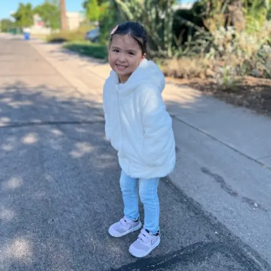 Rokka&Rolla Toddler Little Girls' Fleece Faux Fur Jacket image {2}