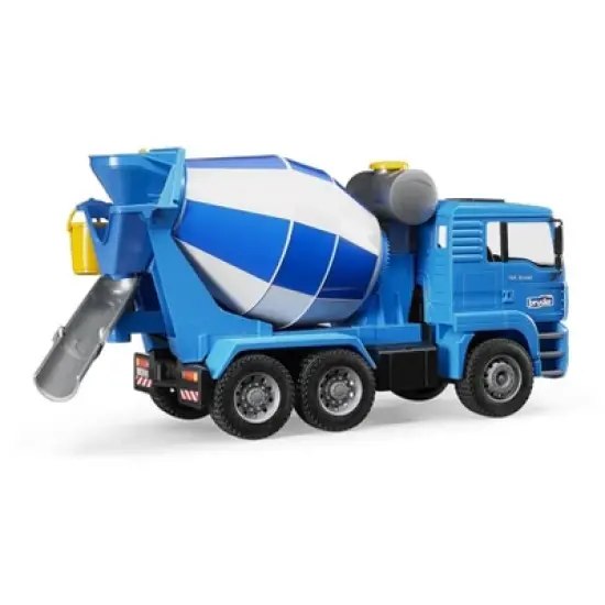 Bruder MAN Cement Mixer with Realistic Turning Mixing Barrel image {3}