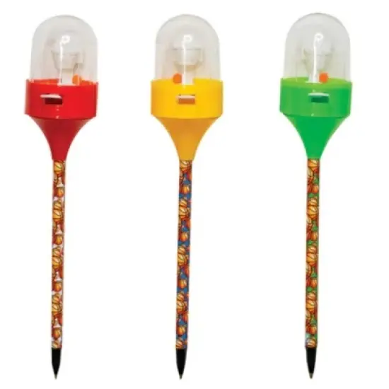 Shoot Hoops & Write! Basketball Pen Set (3 Pack) - Black Ink, Fun Design (Red, Green, Yellow) image {4}