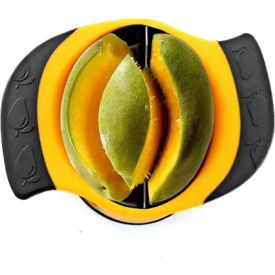 Norpro Grip-EZ 2-Section Stainless Steel Mango Slicer image {1}