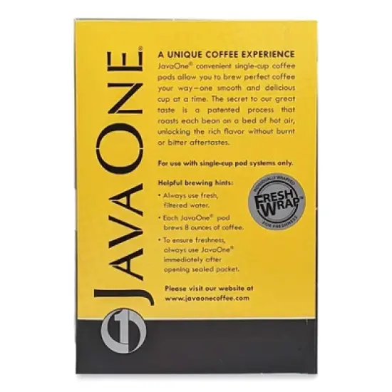 Java One Coffee Pods, Breakfast Blend, Single Cup, 14/Box image {4}