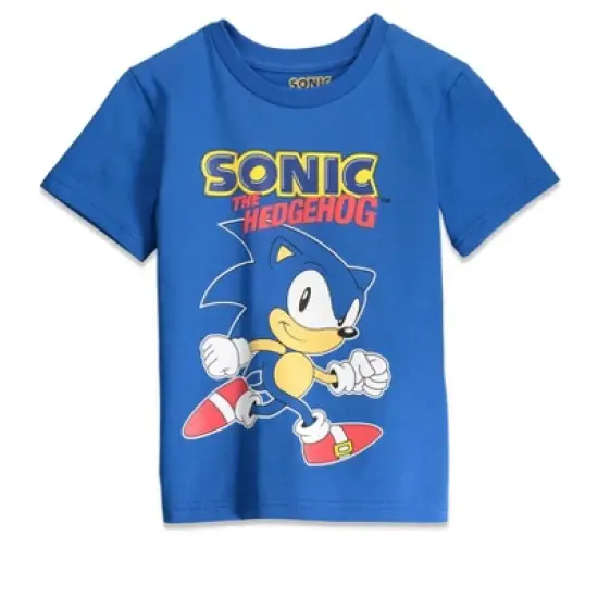 SEGA The Toddler Boys Short Sleeve T-Shirt Mesh Shorts Set Blue  image {1}