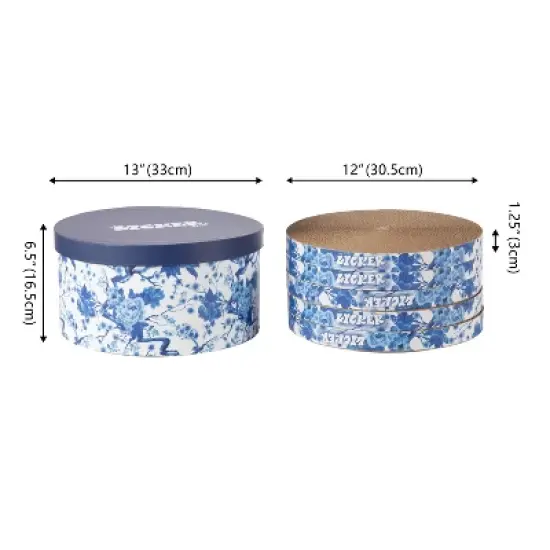 THE LICKER STORE Kate Modern Patterned Cardboard Reversible Cat Scratcher Pad in Box with Catnip image {2}