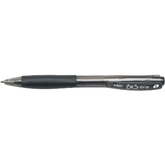 BIC BU3 Retractable Ballpoint Pens Medium Point Black Ink 924252 image {1}