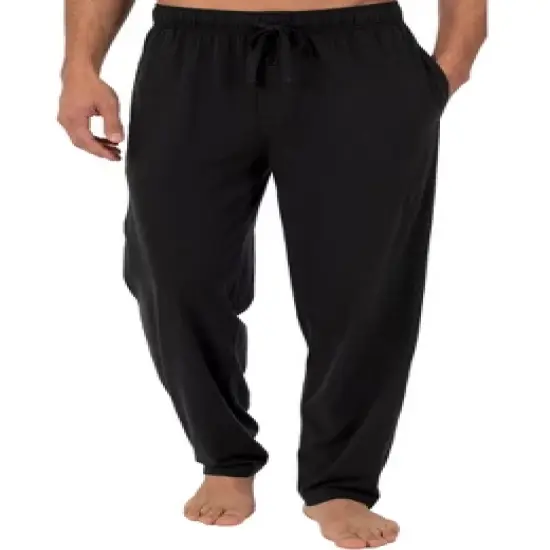 Men's Soft Cotton Knit Jersey Pajama Pants with Pockets, PJ Bottoms image {5}