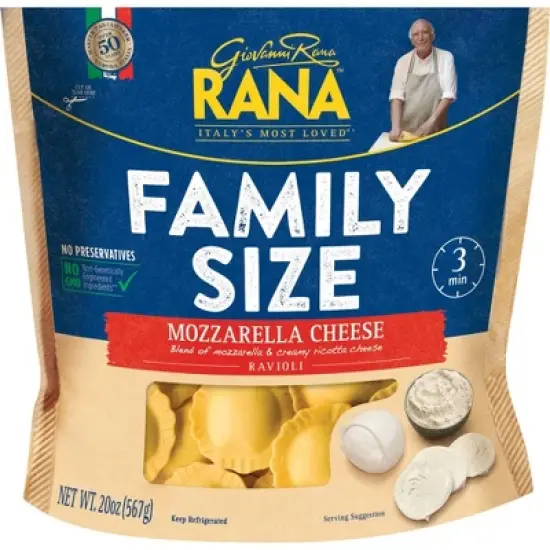 Rana Mozzarella Cheese Ravioli - 20oz image {3}