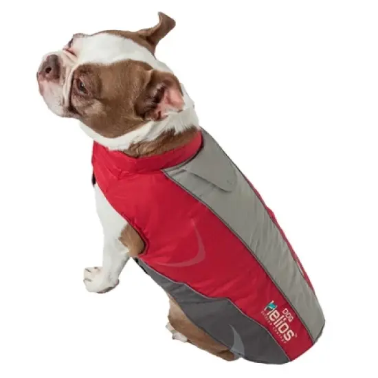 Dog Helios Altitude-Mountaineer Wrap-Velcro Protective Waterproof Dog and Cat Coat with Blackshark Technology - Red & Gray image {3}
