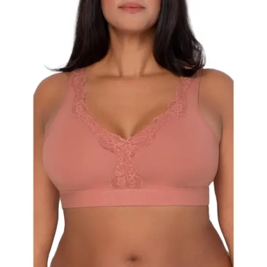 Fruit of the Loom Women's Smoothing Back Full Coverage Wireless Bralette image {2}