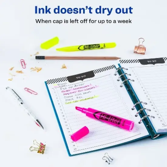 Avery HI-LITER Desk/Pen-Style Combo Highlighter Chisel/Bullet Assorted Colors 24/PK 29862 image {2}