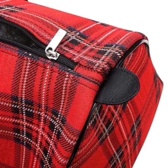 Signare USA Royal Stewart Tartan Red Big Holdall/Duffel Bag image {7}