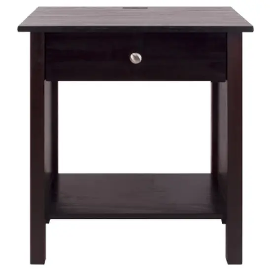 35.1" Nightstand with Usb Port - Flora Home image {6}