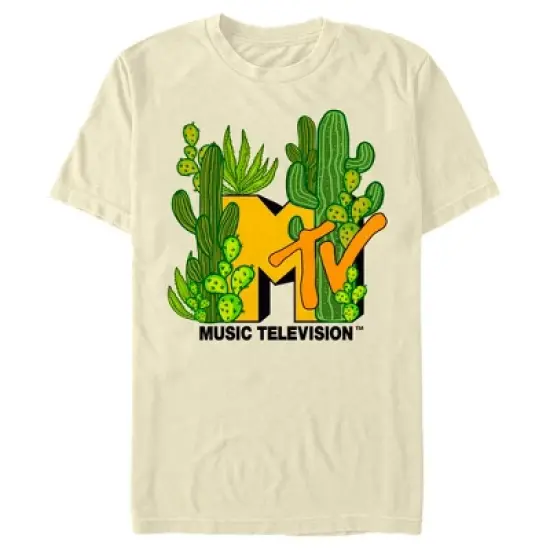 Men's MTV Desert Cactus Logo T-Shirt image {2}