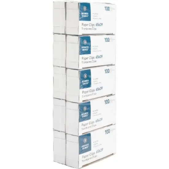 Business Source Paper Clips Jumbo 1000pk Silver image {5}