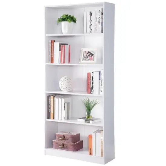 FC Design 5 Tier Standard Bookcase image {6}