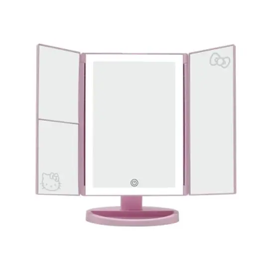 Impressions Vanity Hello Kitty Trifold LED Tri-Tone Makeup Mirror with Magnification image {7}