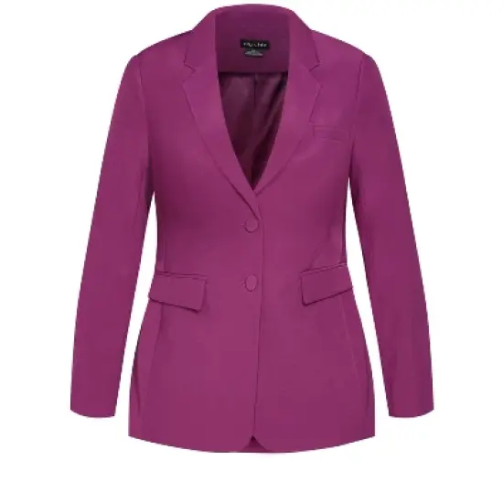 Women's Plus Size  Brittany Jacket - magenta | CITY CHIC image {2}
