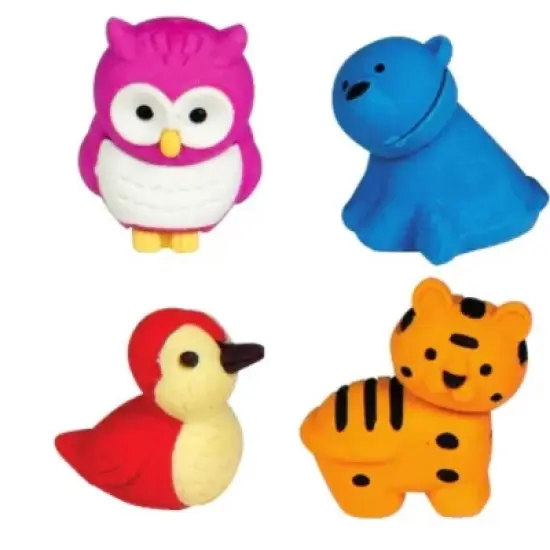 Adorable Zoo Animal Erasers (12 Pack) image {3}