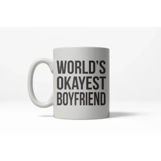 Crazy Dog Worlds Okayest Boyfriend Funny Relationship Ceramic Coffee Drinking Mug 11oz Cup image {6}