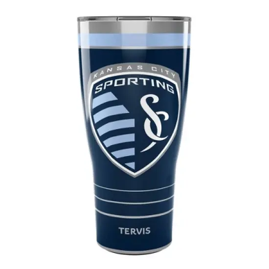 MLS Sporting Kanas City 30oz MVP Stripe Stainless Steel Tumbler image {3}