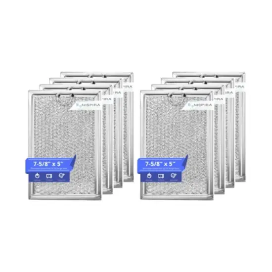 Nispira Replacement Range Hood Microwave Grease Filter Compatible with GE WB06X10309, 8 Packs image {5}