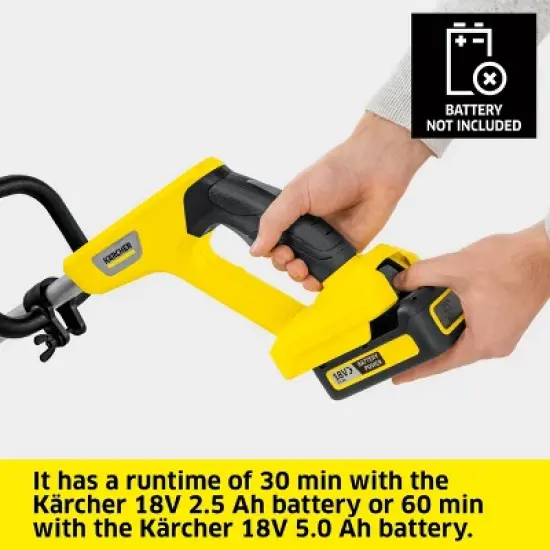 Karcher LTR 18-30 Battery Cordless Lawn Trimmer and Edger Tool Only image {6}
