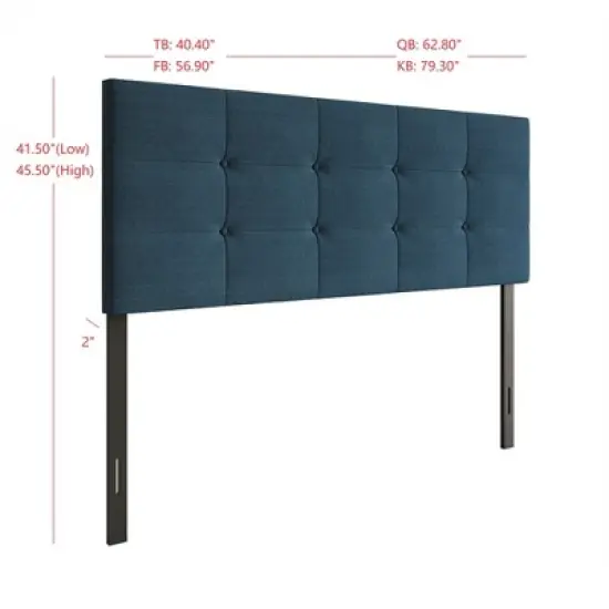 Home Design Dillon Tufted Upholstered Headboard image {4}