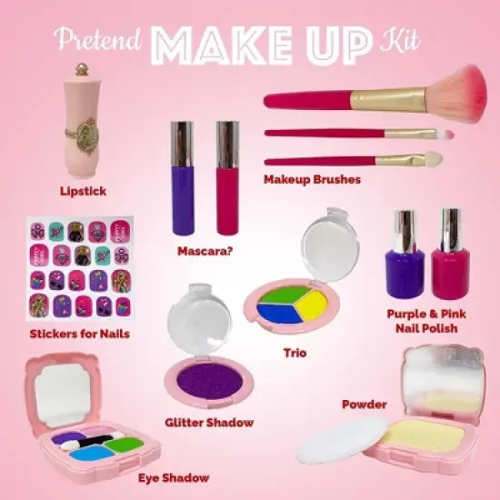 The New York Doll Collection Washable Girls Makeup Kit image {1}