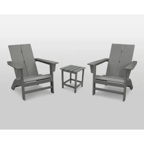 St. Croix 3pc Contemporary Adirondack Set - POLYWOOD
 image {4}