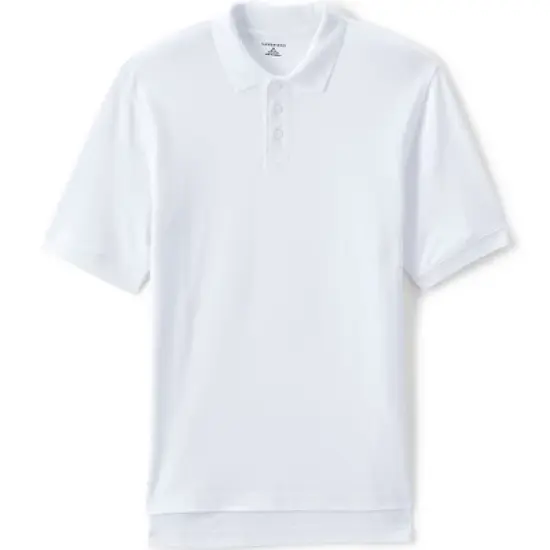 Lands' End School Uniform Men's Long Sleeve Interlock Polo Shirt image {9}