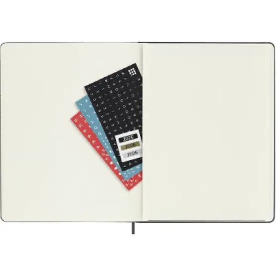 Moleskine 7.5"x9.75" 2026 12 Months Weekly Notebook XL Black Hard image {5}