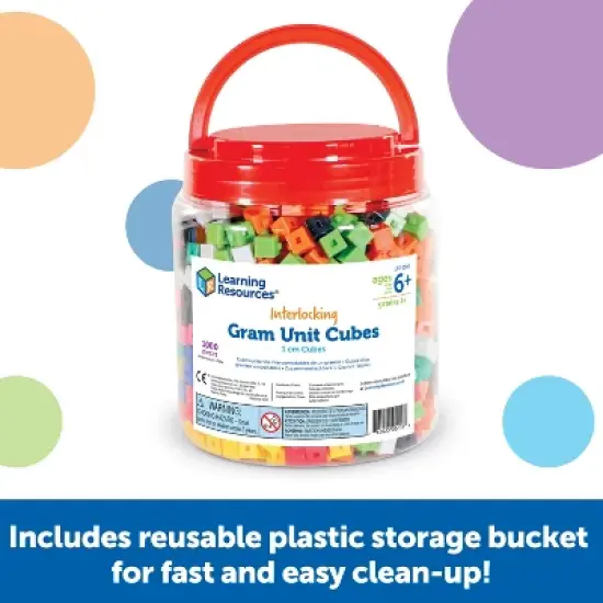 Learning Resources Gram Unit Cubes, Set of 1000, Ages 6+ image {2}