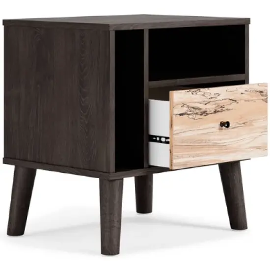 Piperton Nightstand Black/Gray - Signature Design by Ashley image {2}