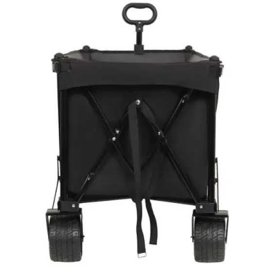 SKRAN Long Foldable Beach Wagon Cart with Extended Tailgate & All-Terrain Beach Wheels 480lbs Weight Capacity for Beach Grocery Camping Shopping image {13}