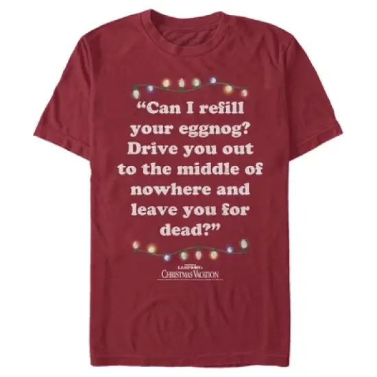 Men's National Lampoon's Christmas Vacation Leave You for Dead Quote T-Shirt image {4}
