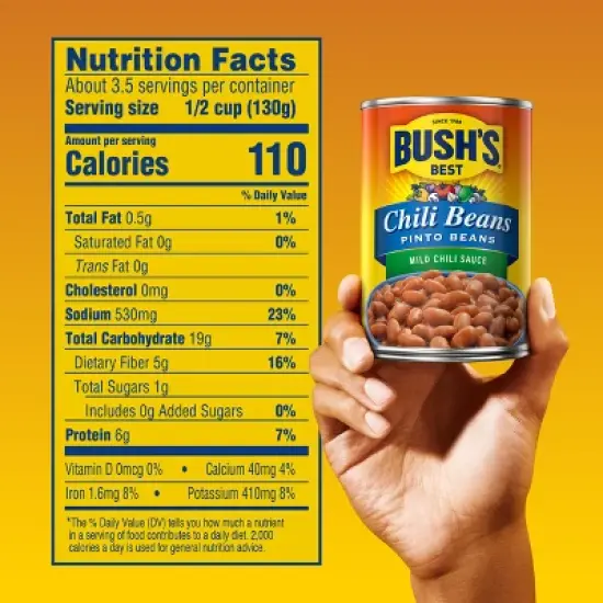 Bush's Pinto Beans in Mild Chili Sauce - 16oz image {1}