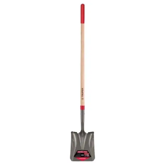Truper Tru-Tough 58 in. Steel Square Transfer Shovel Wood Handle  - Case of 6 image {1}