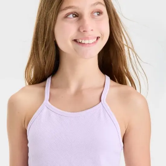 Girls' Seamless Crop Tank Top - All In Motion&trade; image {2}
