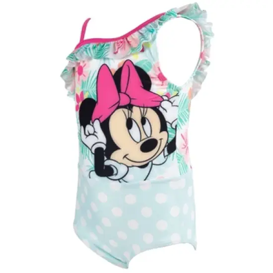Disney Minnie Mouse Girls One Piece Bathing Suit Toddler image {6}